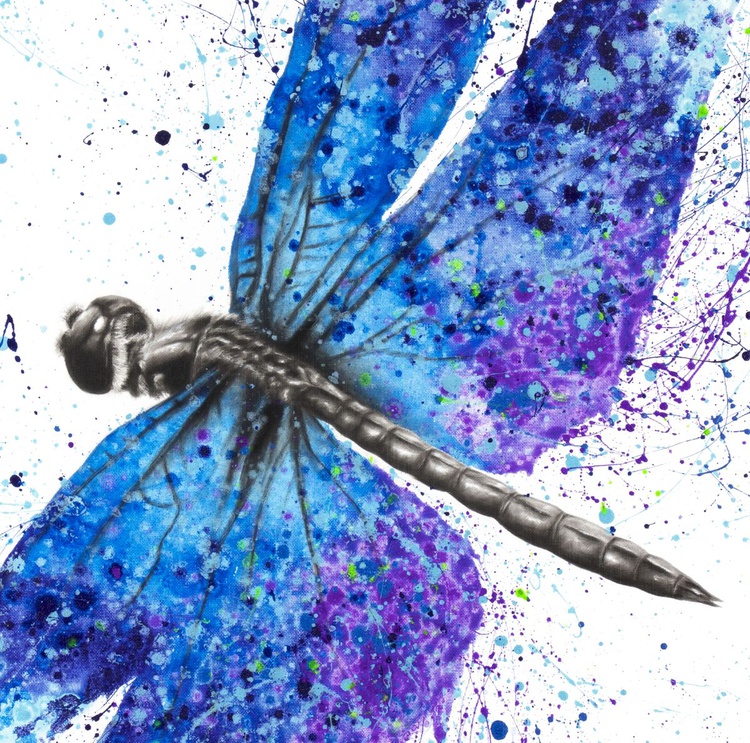 Dragonfly Painting By Ashvin Harrison Artfinder
