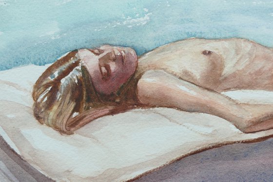 Reclining female nude