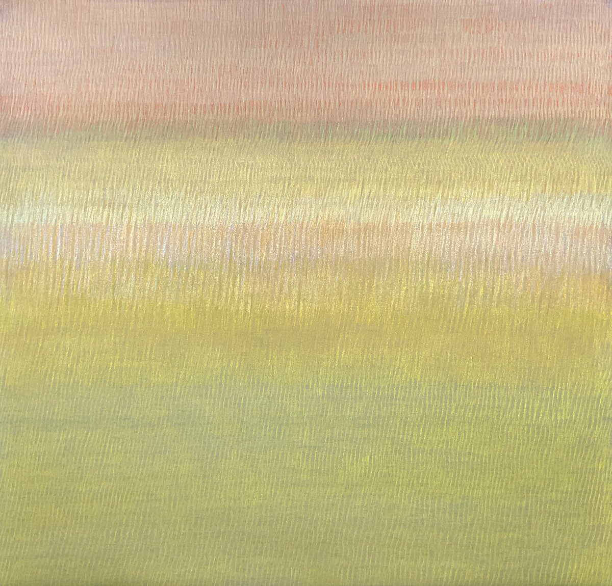 Abstract Landscape Acrylic Painting By Malgorzata Krakowiak, 35 X 35", Sublimat N*144, Original Artwork