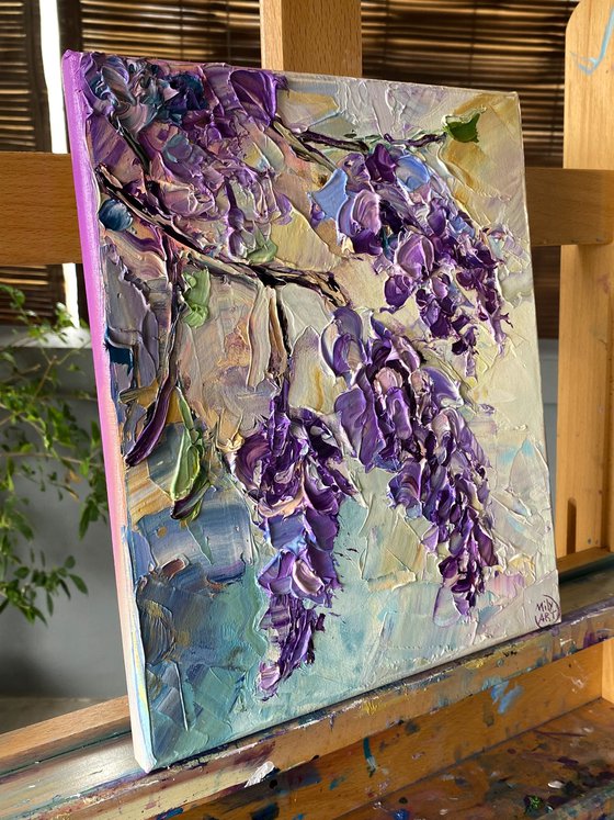 Wisteria Blossoms – Textured Floral