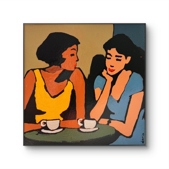Gossip Girls. Original Painting