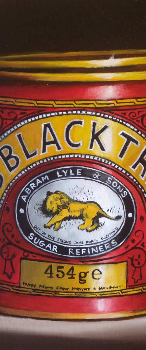 Lyles Black treacle, still life by Jane Palmer Art