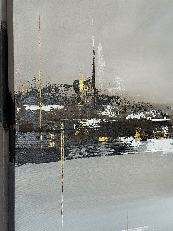 Brown Grey Gold Textured-Edge of Illumination