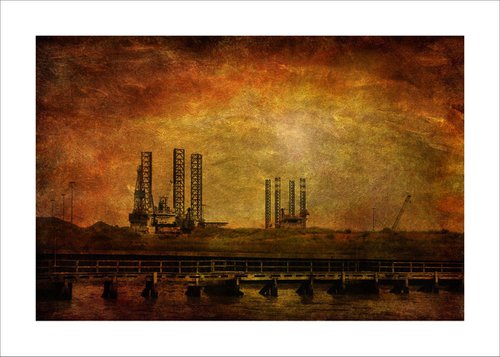Port & Oil Rigs by Martin  Fry