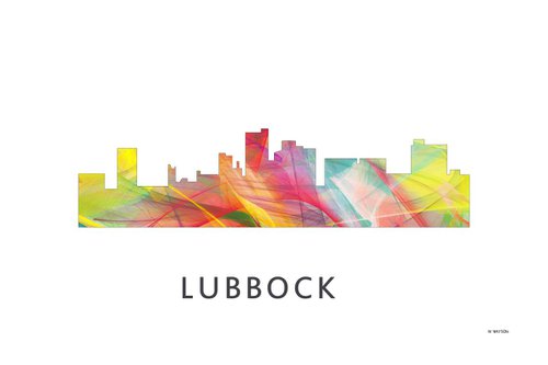 Lubbock Texas Skyline WB1 by Marlene Watson