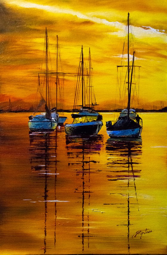 "SUNSET IN THE BAY"