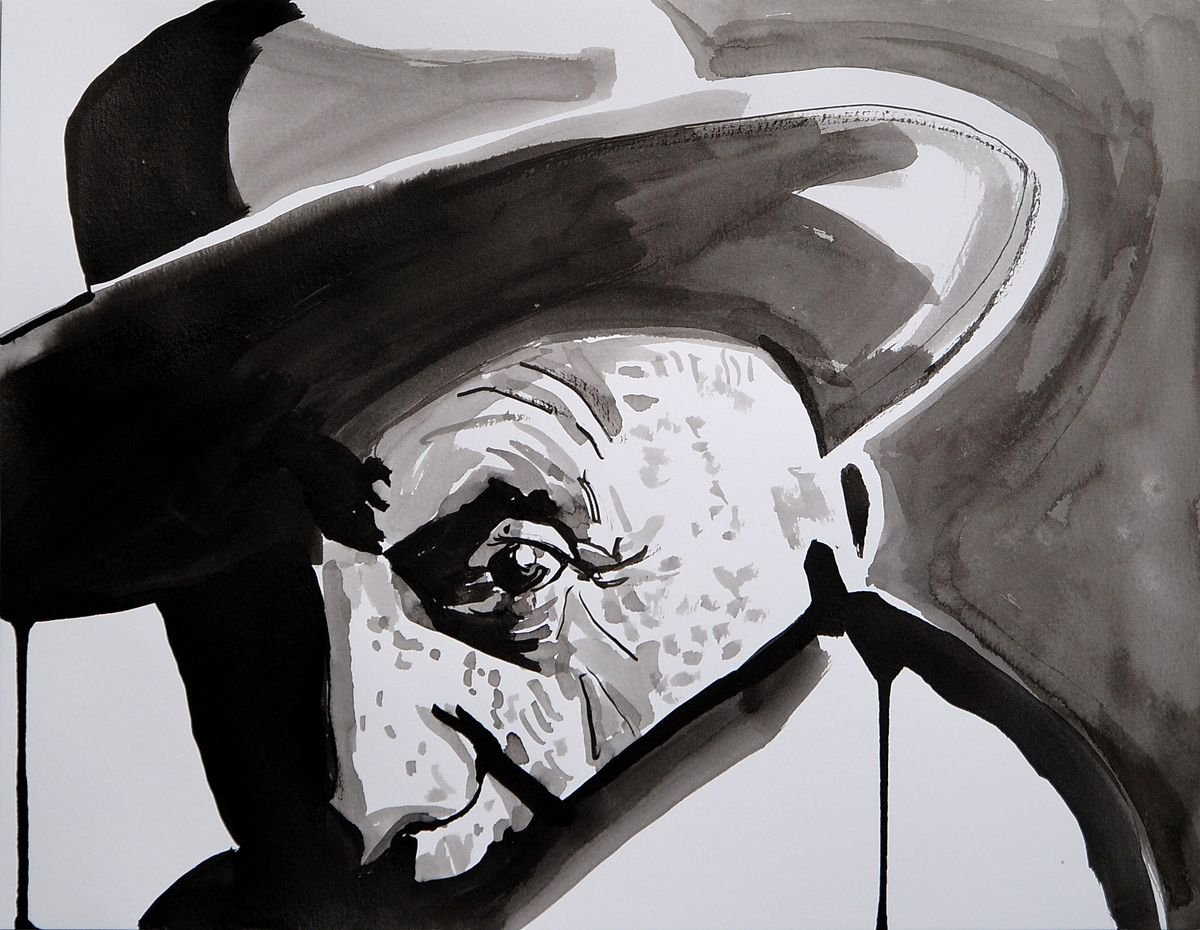 Portrait of Pablo Picasso / 35 x 27 cm by Alexandra Djokic