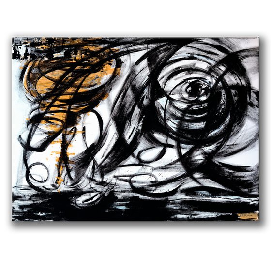 Black and white abstraction Envy II