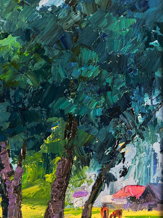 Trees near the Village