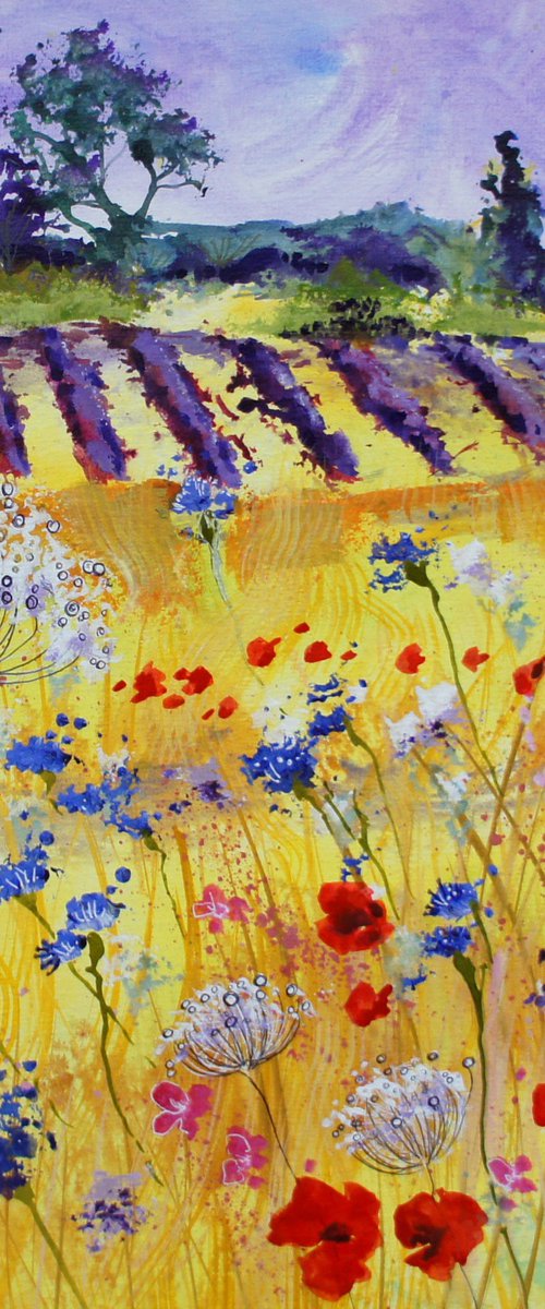 Poppies and Lavender by Julia Rigby