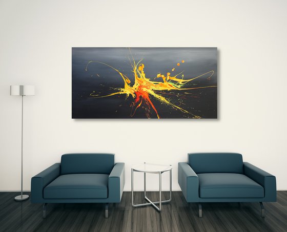 Lava In Space (Spirits Of Skies 098165) - 140 x 70 cm - XXL (56 x 28 inches)