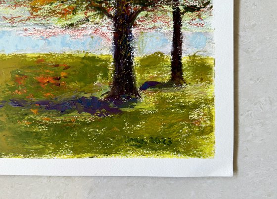 Park Bench in Autumn