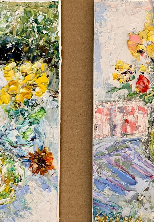 Still life with flowers by Vilma Gataveckienė