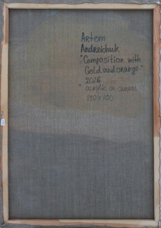 composition with gold and orange