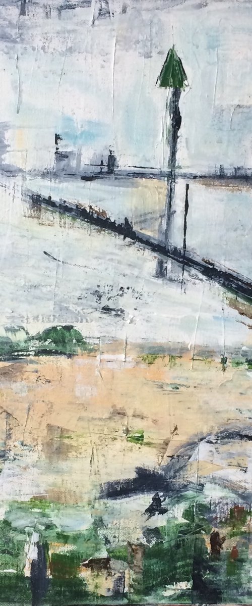 Over the Water 20x20 by Lil Nutter