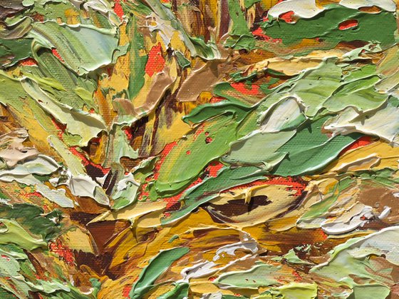 Ever Together - Green Gold Abstract