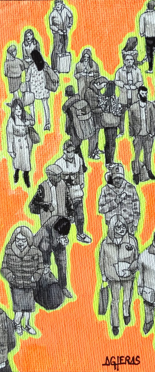 Mini-People Orange Neon by Arturo Garcia de las Heras (Agheras73)