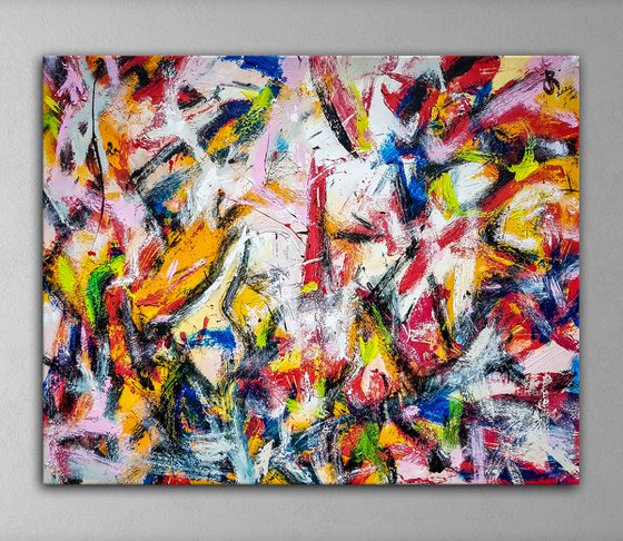 -Panseb- Abstract Expressionism painting
