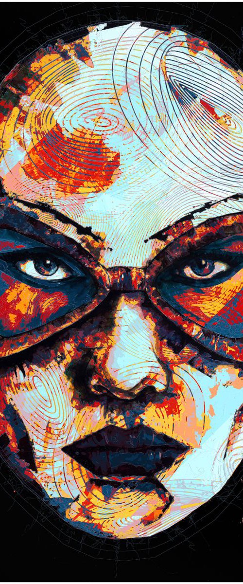 The Glasses - Modern Pop Art Poster 1 Stylised Art by Jakub DK - JAKUB D KRZEWNIAK