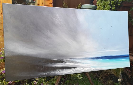 Come Rain or Shine - seascape, stunning, panoramic