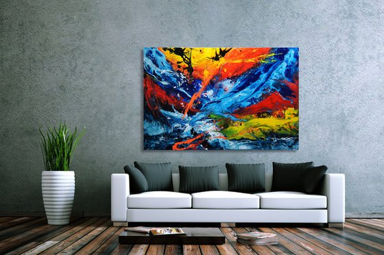 Beyond The Horizon - 150 x 100 cm - XXL (60 x 40 inches)