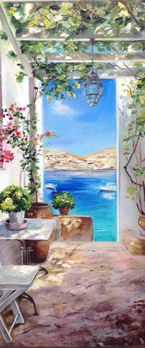 Greek morning by Olena Hontar