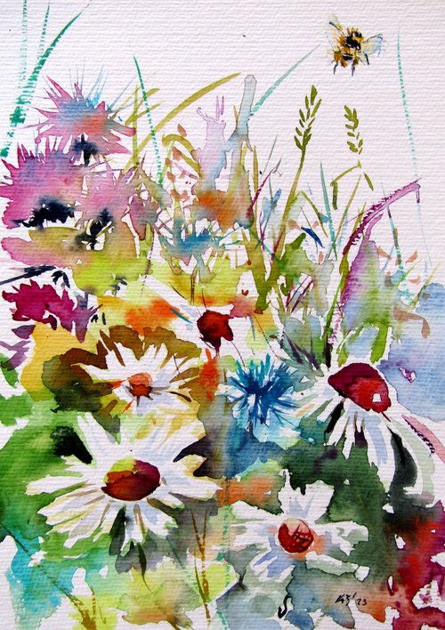 Colorful wildflowers by Kovács Anna Brigitta