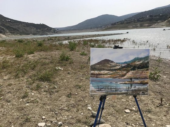 Germasogeia Dam Fisherman