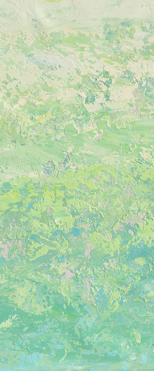 Aqua Splash - Nature Abstract by Suzanne Vaughan