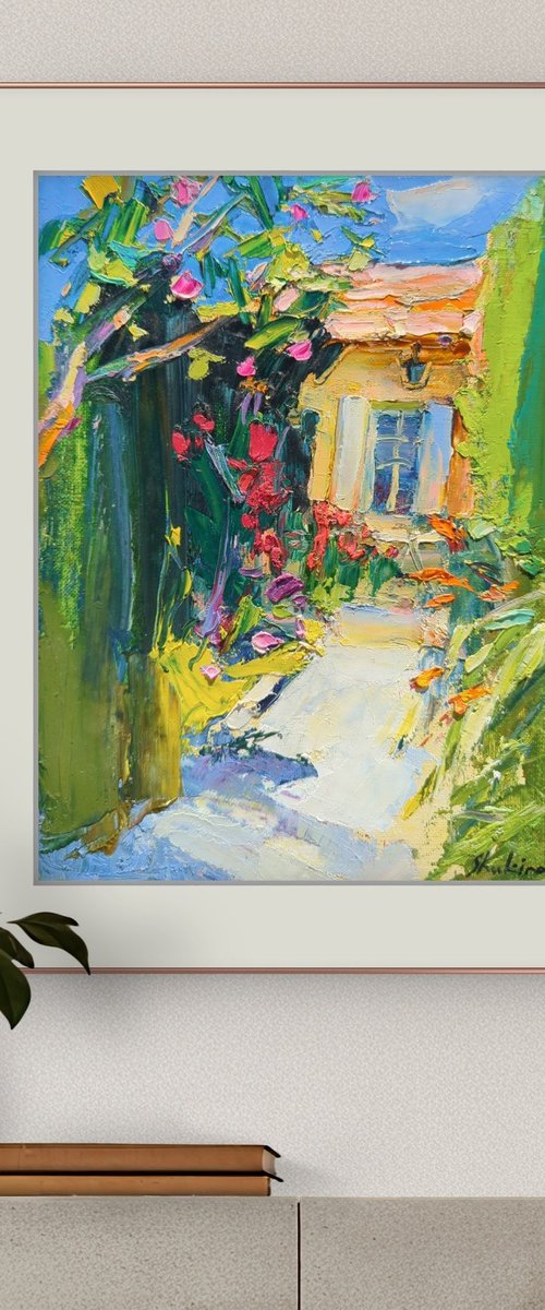 Sunny Courtyard by Helen Shukina