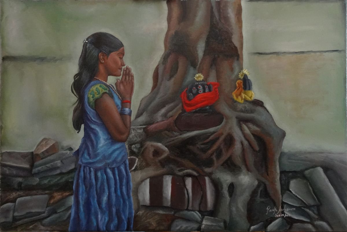 The praying little girl by Ramya Sadasivam