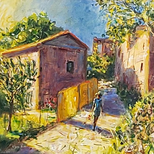The village walk by Dimitris Voyiazoglou