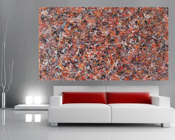 Abstract  ACRYLIC PAINTING on CANVAS by M.Y.