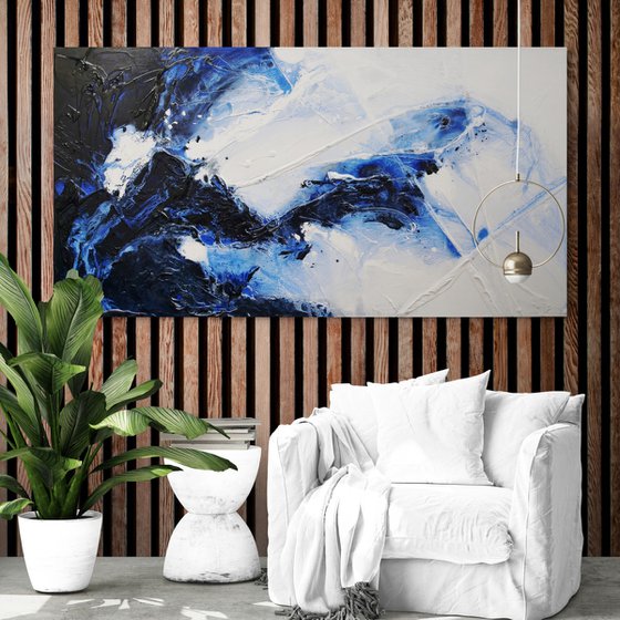 Sorrento Rapture 190cm x 100cm Textured Abstract Art