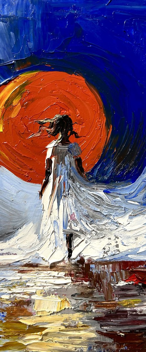 Crimson Sun and Wind by Vahe Bagumyan