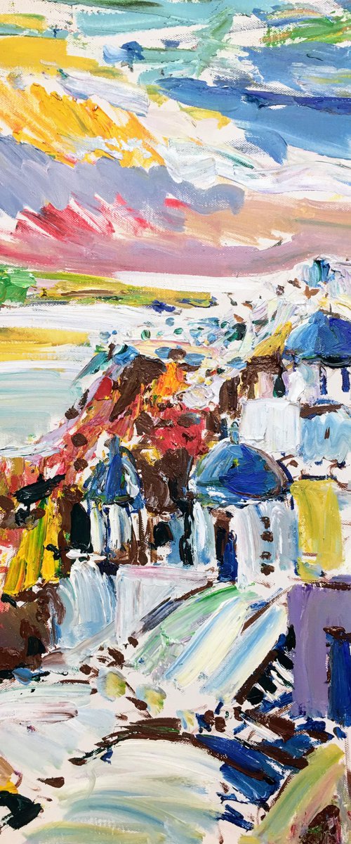 Santorini abstract by Altin Furxhi