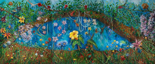 Secret Garden (Triptych) by Nikola Ivanovic