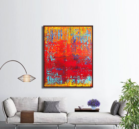 SOUL IN FIRE, RICHTER MODE, XL, FRAMED