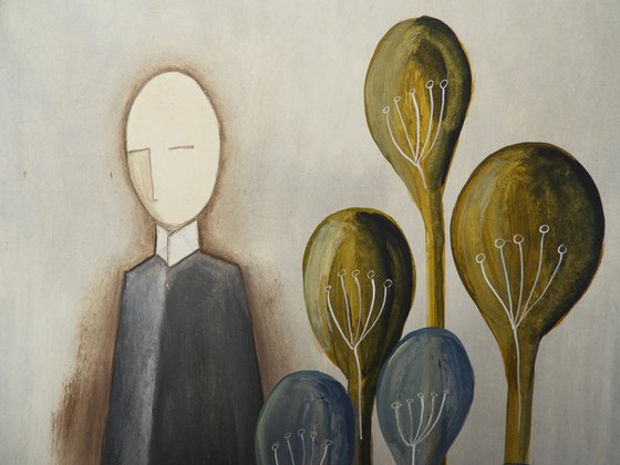 The human figure and the plants
