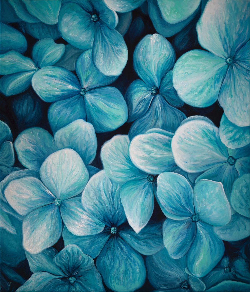 Blue hydrangea by Lada Ziangirova