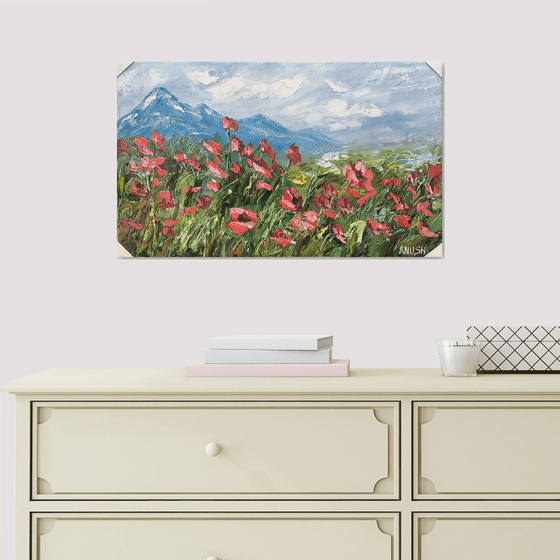 The Poppy Field in Wind