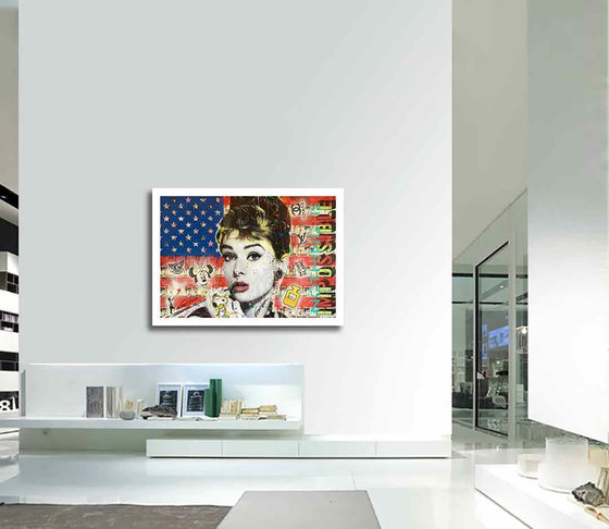 Audrey Hepburn Flag