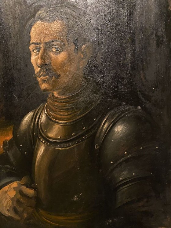Portrait in armor