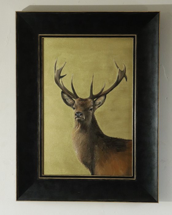Stag on a Sky of Gold