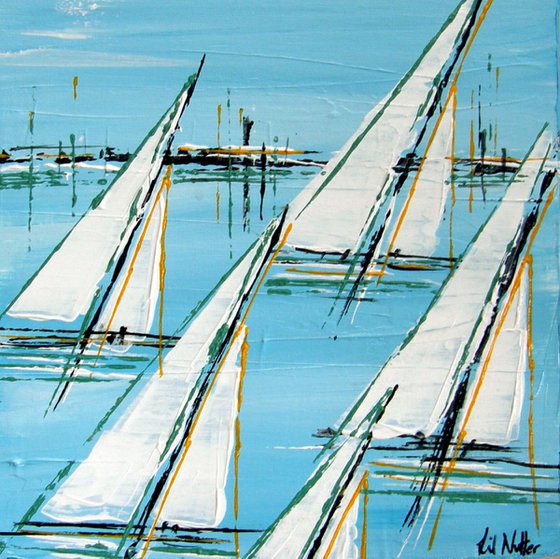 Spring Sails (8"x8")