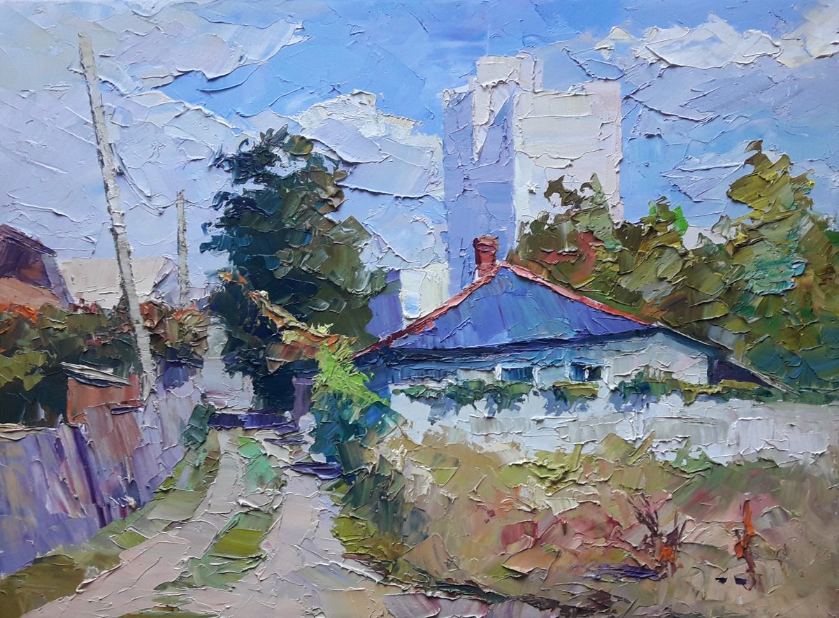 Oil painting August day nSerb529 by Boris Serdyuk