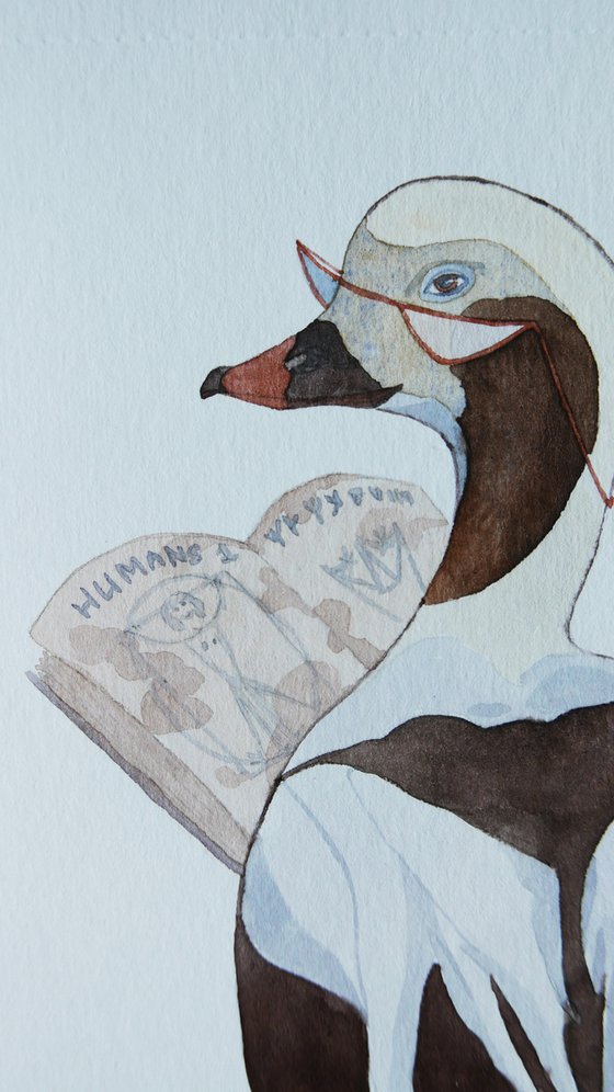 Ducks and books, part 3. Professor of human science