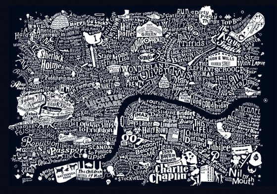 CENTRAL LONDON FILM MAP (Black)