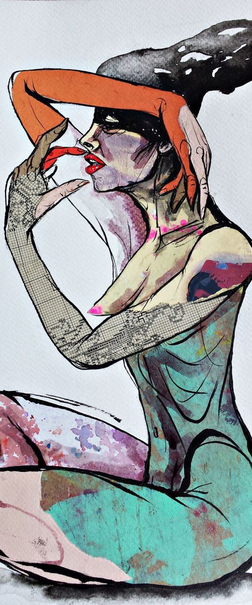 Rabbit lady by Nevena Kostić