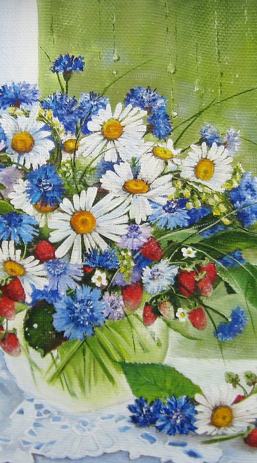 Summer Bouquet - Oil Painting by Natalia Shaykina